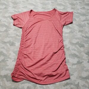 Eddie Bauer Top Womens Large Red Travex Short Sleeve Outdoors